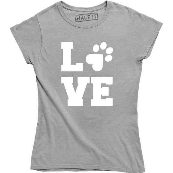 LOVE - Dog Footstep Print For Pet Lovers Women's Gift T-Shirt