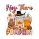 thumbnail image 2 of 1pc Autumn Pumpkin Print Women'S Casual Crew Neck T-Shirt, Polyester Knit Fabric with Medium Stretch, Geometric Pattern Short Sleeve Fashion Top for All Seasons, 2 of 6
