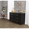 thumbnail image 5 of Dream On Me Universal Double Dresser in Black and Gold, 5 of 5