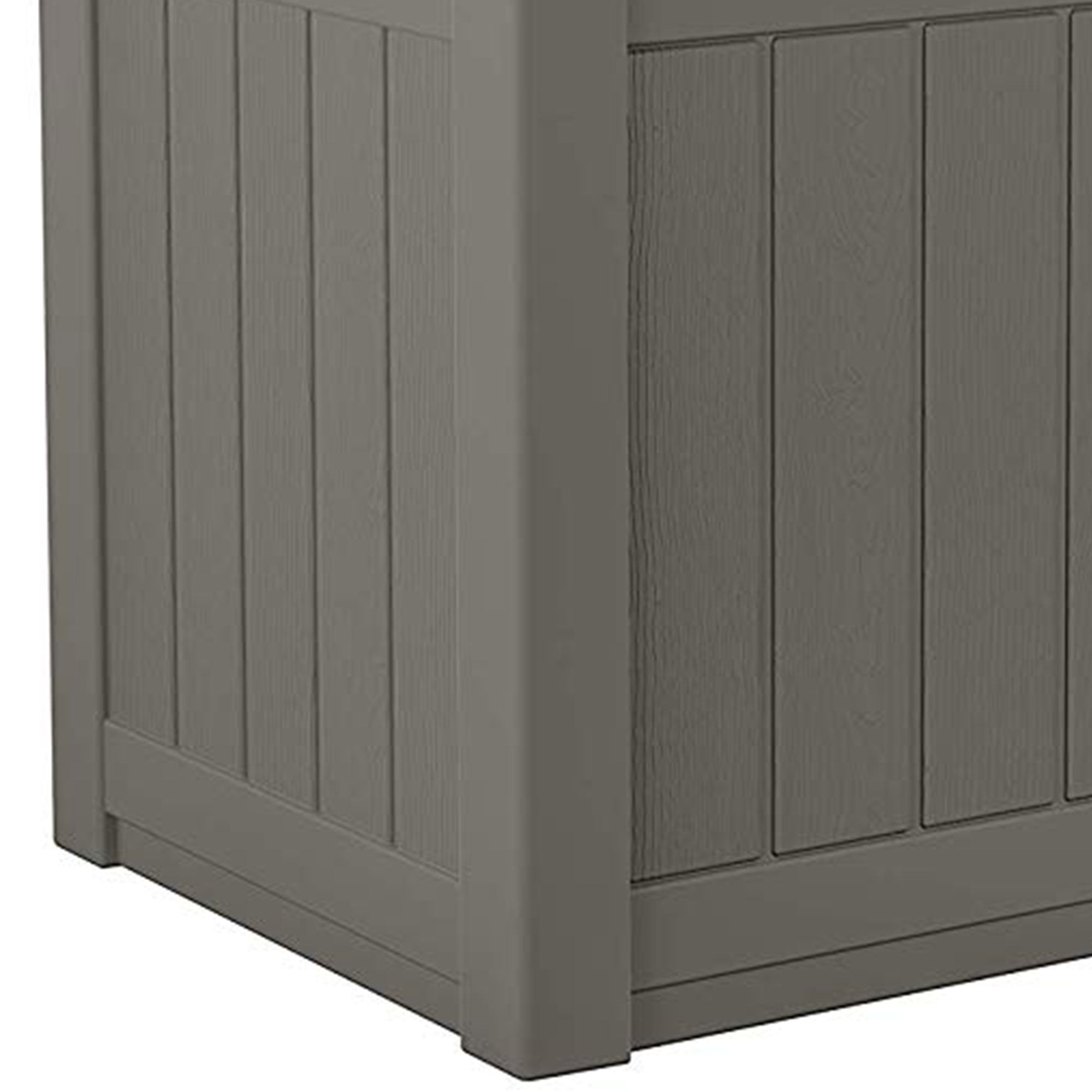 22 Gallon Small Deck Box with Storage Seat - Stoney