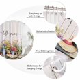 thumbnail image 6 of Hello Spring Waterproof Fabric Shower Curtain,Elagant Summer Floral Botanical Wooden Waterproof Fabric Shower Curtain for Bathroom Curtains Bathtubs Hotel Shower Curtains with 12 Hooks Standard 66x72, 6 of 8