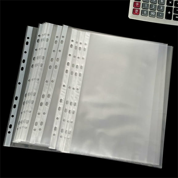 100PCS Sheet Protectors 9 X 12 Heavy Duty Clear Sheet Protectors Page Protectors Plastic Sleeves For Plastic Document Protectors Letter Paper