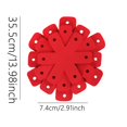 thumbnail image 3 of 12 Pcs Pot Pan Protectors, Larger and Thicker Felt Pot Pan Protectors, Non-Stick Cookware Dividers & Separators, Stacking Pads to Prevent Scratches on Pans & Cookware, 4 Different Sizes, Red, 3 of 5