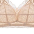 thumbnail image 5 of YYV Everyday Bras Plus sizw Sexy Lace Bra Sports Bra Bras for Women No Underwire Breathable Adjustable Lace-Trim Plus-Size Wireless Bra Breathable Thin-Cup Seamless Side-Gathering Support Wide, 5 of 5