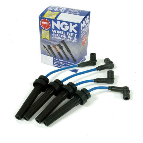NGK Spark Plug Wire Set compatible with Plymouth Voyager 2.4L L4 1996-2000