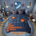thumbnail image 2 of Erosebridal Basketball Bedding Twin Size for Teens, Orange Bed in a Bag Twin size, Sports Theme Decor, Reversible 7-Piece, 2 of 5
