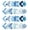 Blue, variant on Soimoi Nautical Print&nbsp;Precut 5-inch Cotton&nbsp;Fabric&nbsp;Quilting&nbsp;Squares&nbsp;Charm Pack DIY Patchwork Sewing Craft- Blue