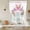 Pink, variant on Happy Easter Tie Up Curtains 45 Inches Long, Kitchen Window Curtains Over Sink, Rabbits Bows Tulips Eggs Colorful Stripes Small Window Curtains Shade Balloon Curtains Valances for Bedroom 34"x45"