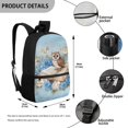 thumbnail image 5 of Uourmeti Owl With Book Backpack, Student Bookbag 17 Inch Side Mesh Pockets School Backpack for Work Travel, 5 of 6