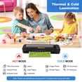 thumbnail image 2 of A3 Laminator Machine, 13 inch Cold Hot Laminating Machine with Laminating Sheets, Paper Trimmer and Corner Rounder, Fast Warm No Jam Personal Thermal Laminator Machine 11x17 for Home Office School, 2 of 7