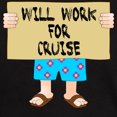 thumbnail image 3 of CafePress - Will Work For Cruise Dark T Shirt - Men's Classic Graphic Cotton T-Shirt, 3 of 4