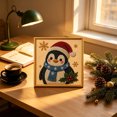 thumbnail image 2 of MYUNNIL Christmas Animal Diamond Painting Kit, 8 x 8" Vintage Sparkling Penguin Pattern Diamond Paint Crafts, Handmade Seasonal Home Decoration for Wall Decor & Gift for Beginner, 2 of 5
