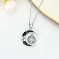 thumbnail image 5 of Dorunmo Compass Necklace 925 Sterling Silver I'd be Lost without You Celtic Knot Pendant with Black Crescent Moon Necklace 2026 Inspirational Graduation Nautical Compass Jewelry Gifts for Women, 5 of 6