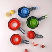 3 Pcs Silicone Kitchen Funnels Set  Wide Mouth Funnels for Liquid Transfer, for Mason Jars, Jams, Grains, Oils & More, Heat Resistant & Collapsible Red