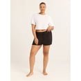 thumbnail image 3 of Joyspun Women’s Sleepwear Knit Pajama Shorty Shorts, 3.5'' Inseam, Sizes S-3X, 3 of 6