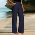 thumbnail image 2 of FASHIONPANT Fashion Casual Pants For Women Dress Wide Leg Work Slacks Stretchy Straight High Waisted Pants, 2 of 6