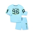 thumbnail image 2 of Hot Wheels Boys Long Sleeve Graphic Crewneck Sweatshirt with Matching Short, 2-Piece Set, Sizes 4-12, 2 of 10