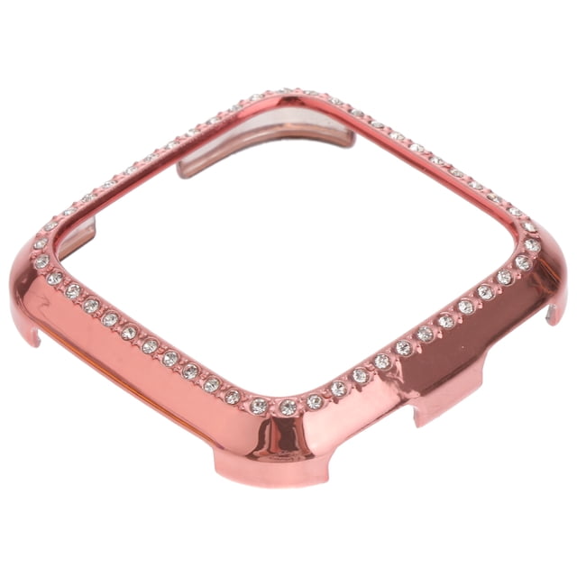 Milisten Diamond Protective Case Hollow Cover PC Plastic Shell Shockproof Anti-Scratch Sports Accessories for Smart Watch (Pink)
