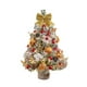 thumbnail image 2 of Árbol de Navidad artificial con luces | Adorno de mesa de aguja de pino miniatura en escritorio | Decoración navideña iluminada para el hogar | 17,7 pulgadas Verde | 1 pieza, 2 of 5