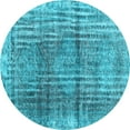 thumbnail image 1 of Ahgly Company Indoor Round Persian Light Blue Traditional Area Rugs, 4' Round, 1 of 4