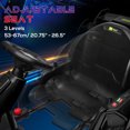 thumbnail image 3 of Bikes Aosom 24V 7.5 MPH Electric Go Kart with Adjustable Seat, Drifting Car Battery Powered Ride on Toy Outdoor with Slow Start, Button Start, Music, Honking Horn, Lights, for 6-12 Years Old, B, 3 of 9