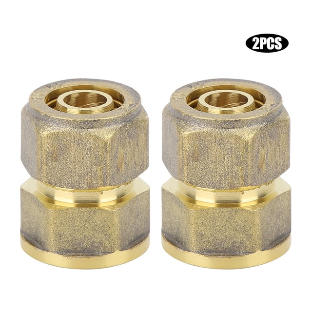 2 uds accesorios de tubería de cobre adaptador de conector de compresión 1216*1/2