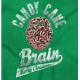 thumbnail image 2 of Funny Christmas Candy Cane Brain Sweatshirt for Men or Women Brisco Brands S, 2 of 5