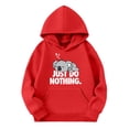 thumbnail image 4 of YAYUBA Girls Sweatshirts Size Cute Hoodies for Girls Graphic Sweatshirts Youth Long Sleeve Oversized Hooded Loose Preppy Clothes Tween Tops Back To School Clothes, 4 of 4