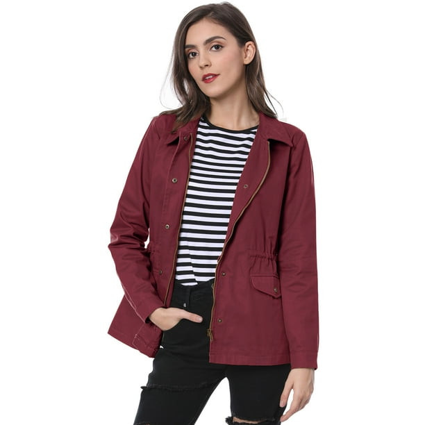 Drawstring utility jacket clearance