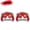 Red / Red, variant on 2 Pack Wired NGC Controller Gamepad for Nintendo GameCube GC & Wii U Console USA