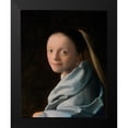 thumbnail image 2 of Vermeer, Johannes 12x14 Black Modern Framed Museum Art Print Titled - Study of a Young Woman, 2 of 5
