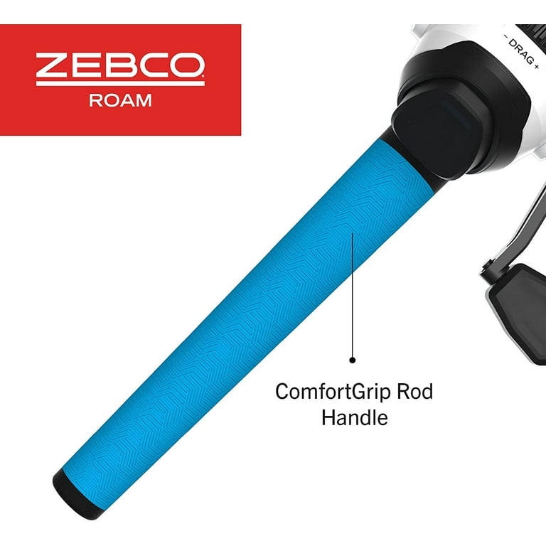 Zebco Roam Spincast Reel and Fishing Rod Combo, 6-Foot 2-Piece