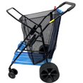 thumbnail image 5 of EasyGo Products Beach Cart with Wheels and Storage Pouch - Set of 1, Striped, 5 of 8