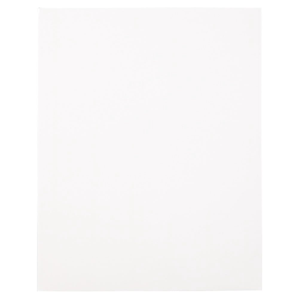 JAM Paper Laminated Two Pocket Glossy Folders, White, 3/Pack