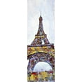 thumbnail image 3 of Abstract paint splash eiffel tower - 20"x60" canvas - Print on demand, 3 of 5