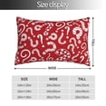 thumbnail image 2 of KLL Question Marks1 Pillow Covers Envelope Closure,Super Soft and Cozy Fuzzy Fleece Pillow Case Cover (No pillow core） 20"x30", 2 of 5