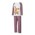 thumbnail image 3 of DuAnyozu Christmas Pajamas for Family Pjs Matching Set Long Sleeve T-Shirts and Pants Holiday Nightgowns with Merry Christmas, 3 of 9
