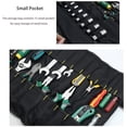 thumbnail image 4 of Tool Roll Bag, 37 Pocket Tool Bags, Multi-Purpose Tool Roll Up Bag, Tool Wrap Roll Organisers, Portable Tool Pouch, Screwdriver Spanner Roll Tools Storage - Blue, 4 of 4