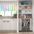 thumbnail image 5 of LALILO Kitchen Curtain Valance Pastel Sky Rainbow Rod Pocket Window Curtain 52"x 18" Set of 2, 5 of 6