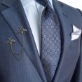 thumbnail image 2 of 20 Pcs Épingles Rétro Abeille Col à Revers Broche Animale avec Chaîne à Pampilles Accessoires de Mode pour Hommes Femmes, Argent, 2 of 7