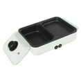 thumbnail image 4 of Portable Electric 2 in 1 Hot Pot BBQ Grill Pan Non-Stick Smokeless Pan 1200W, 4 of 12