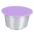 thumbnail image 2 of Reusable Coffee  Coffee  Environmentally-friendly Stainless Steel And Silicone Reusable Office For Home Purple, 2 of 8
