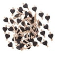 thumbnail image 4 of 50pcs Love Wood Clips Beautiful Small Fixation Clips for Photo Painting (Coffee), 4 of 4