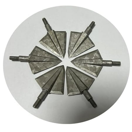 Archery Broadheads with 2 Fixed Blades 150 Grain Stainless Steel Arrowheads for Archery Bow Hunting (12pcs)