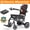 Black, variant on Paiseec Lightweight Electric Wheelchair Wheelchair for Adults/Seniors, 32 lbs, 11 Miles, Compact Electric Wheelchair for Travel, Airline Approved