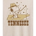 thumbnail image 3 of Peanuts - Tennessee Snoopy - Women's Oversized Graphic T-Shirt, 3 of 6