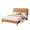 Light Brown, variant on Frostbloom King Size Velvet Lift Up Storage Bed with Wingback Headboard, Off-White