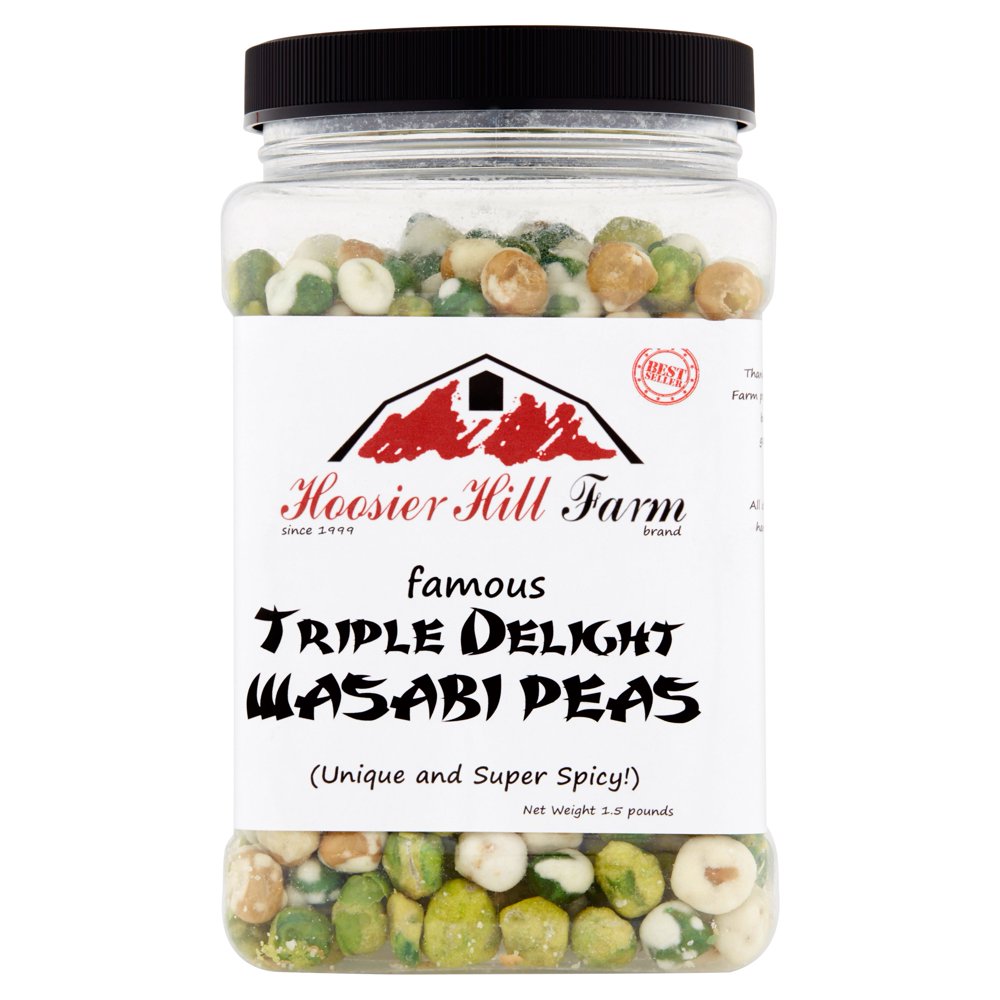 Hoosier Hill Farm Famous Triple Delight Wasabi Peas, 1.5 lbs Walmart