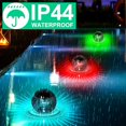 thumbnail image 3 of Solar Underwater Pool Lights, 2pcs LED Pond Lights, IP44 Waterproof Solar Pool Lights, Multicolor Underwater Pool Lights with 7 Color Changes, 3 of 5