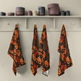 thumbnail image 5 of Dreamtimes Funny Halloween Pumpkin Kitchen Dish Towels 4 PieceAbsorbent Soft Dishcloths Towels Reusable Hand Towels Quick Drying Cleaning Cloth, Tea Towels,18" x 28", 5 of 7